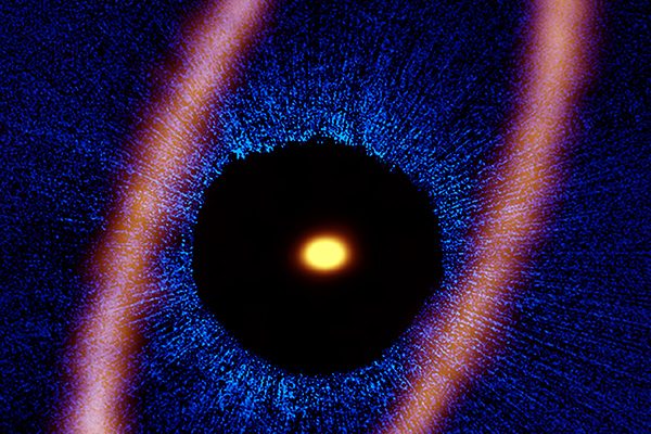 ALMA revela detalles de anillo de hielo alrededor de joven sistema planetario