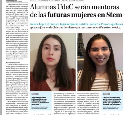 Diario Concepción destaca a jóvenes mentoras PROVOCA