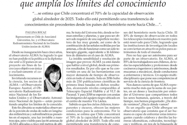 Columna Opinión Paulina Bocaz en El Mercurio