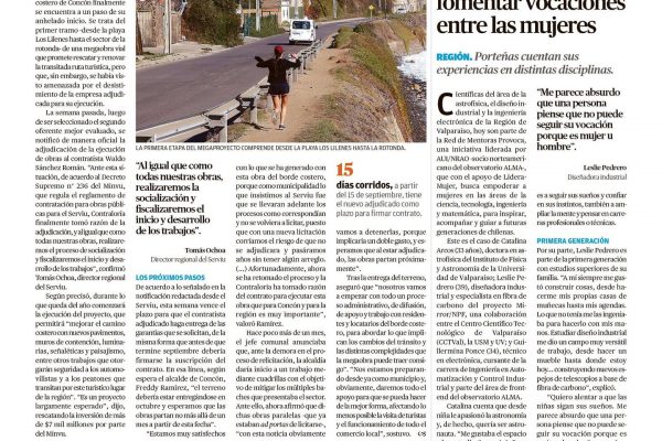Diario El Mercurio de Valparaíso destacó a mentoras regionales