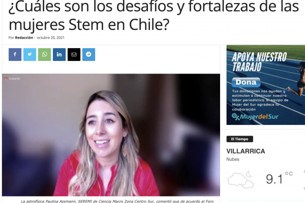 Mujer del Sur destacó a Mentora PROVOCA Paulina Assmann