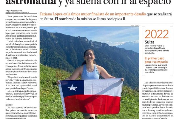Diario Concepción destacó logros de Mentora Tatiana López