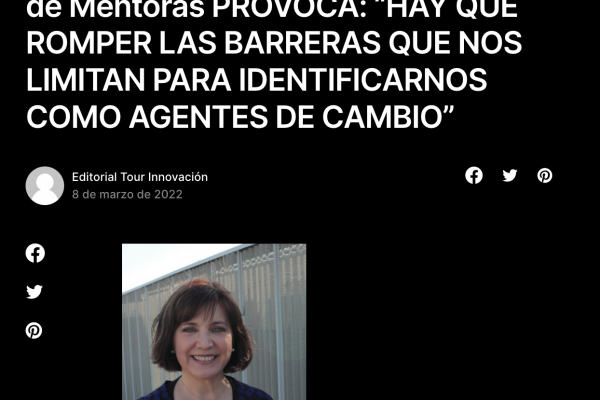 Destaca entrevista a líder de PROVOCA por Día Internacional de la Mujer