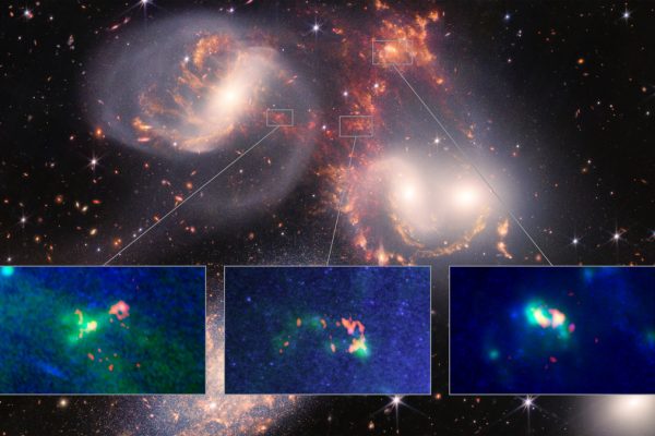 ALMA y telescopio James Webb revelan que choque galáctico incide de formas misteriosas en Quinteto de Stephan